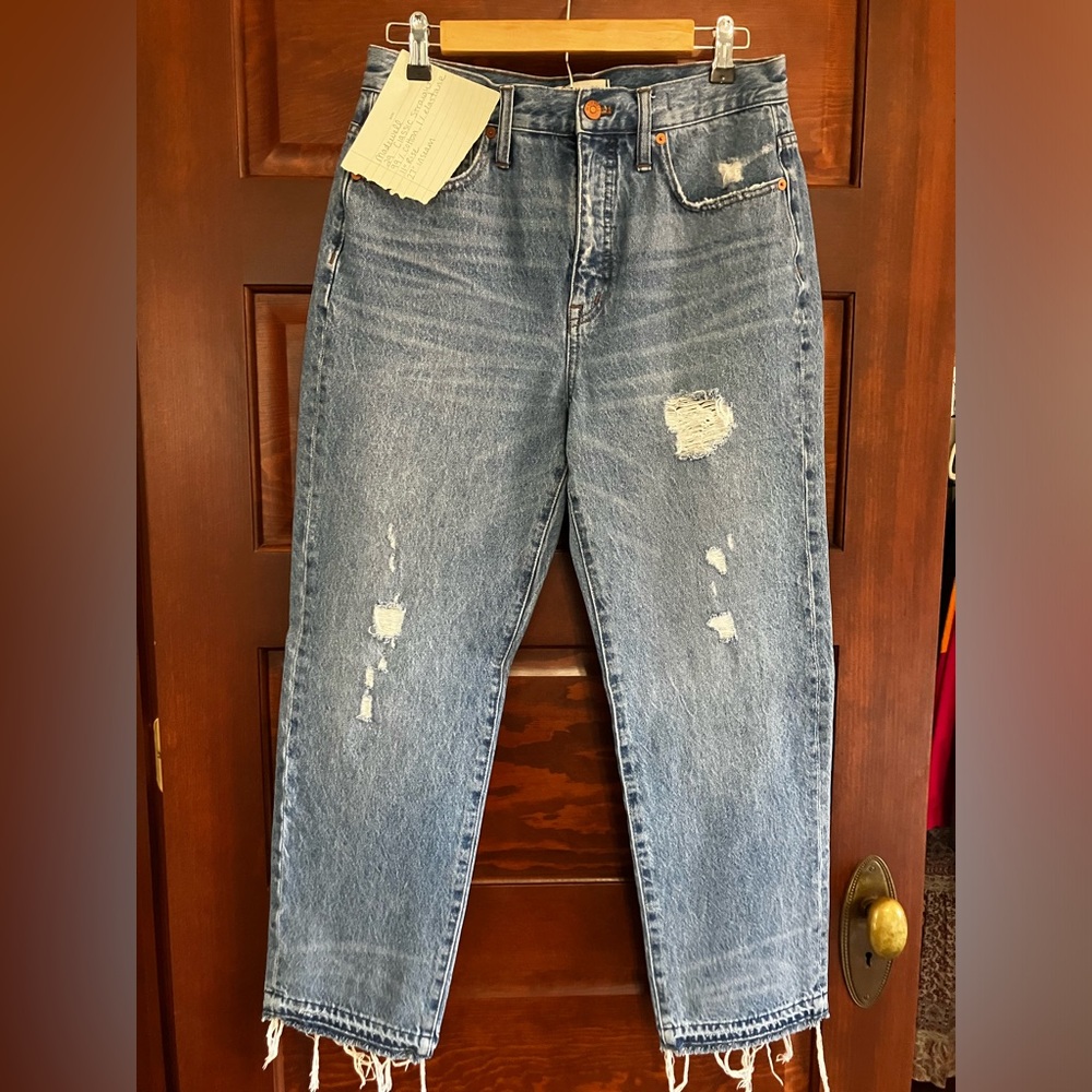 Madewell Classic Straight Distressed Jean 29”